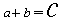 size -2 {a+b} = size +10 {c}